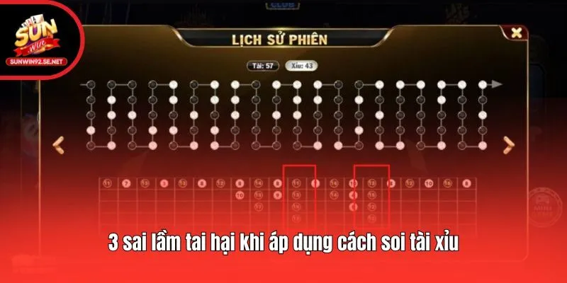 3 sai lầm tai hại khi áp dụng cách soi tài xỉu