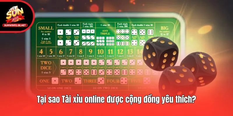 Tại sao Tài xỉu online được cộng đồng yêu thích?